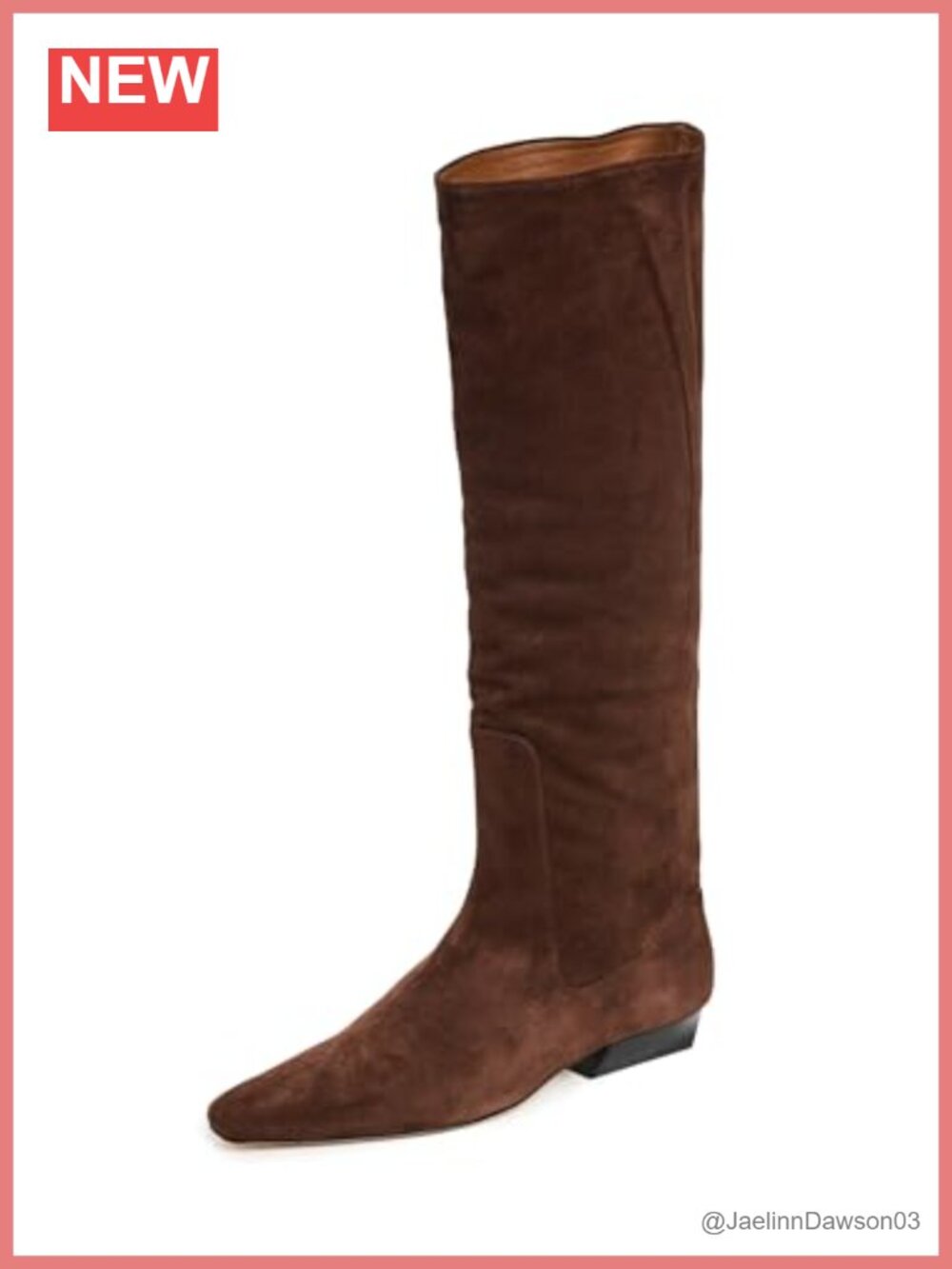 Suede Pointed Toe Ankle Boots Stacked Heel Pull On